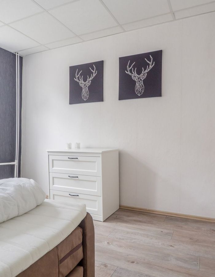 Blick ins Schlafzimmer der Ferienwohnung im EG